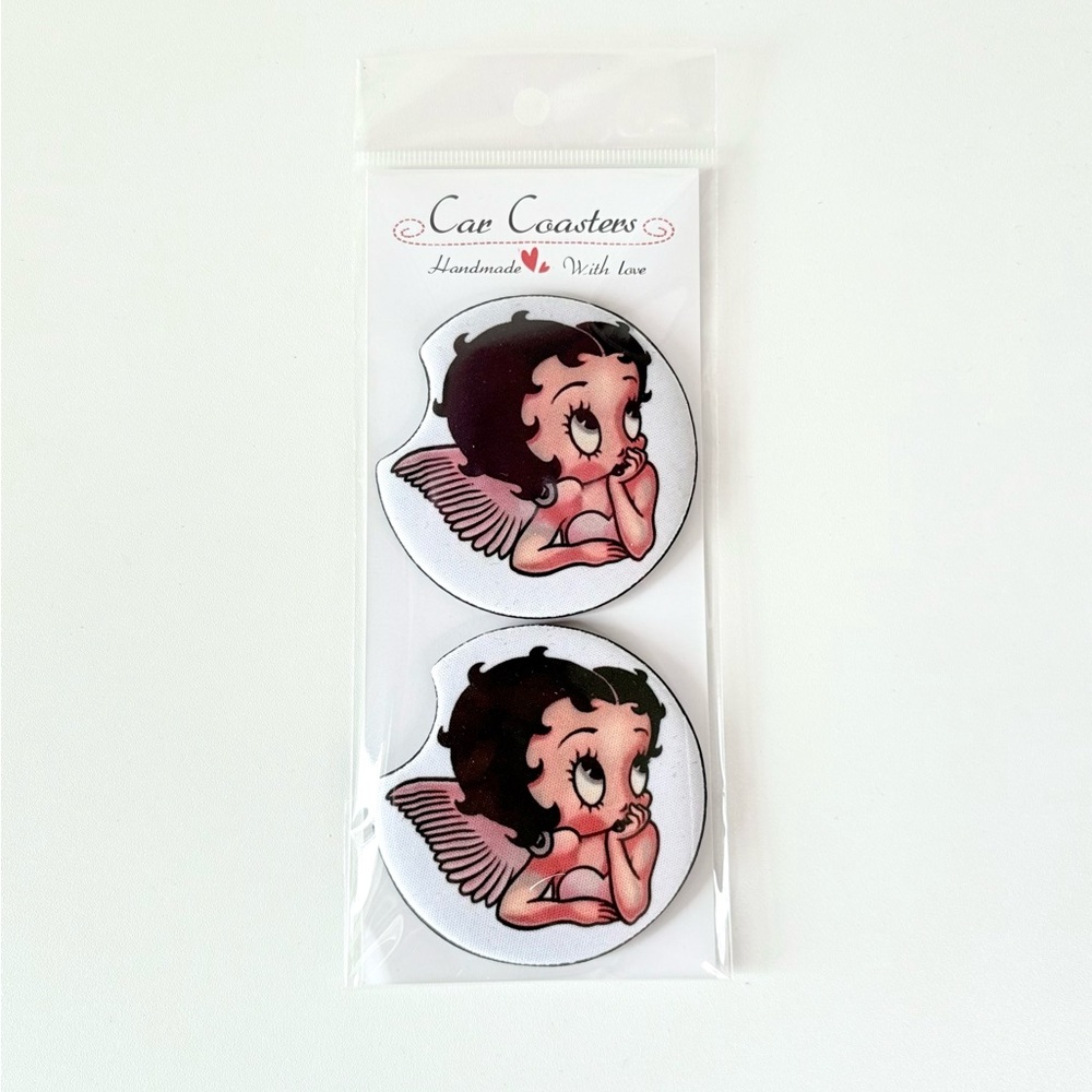 Betty Boop Handmade Car Coasters